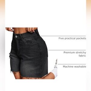 NWT Women's Black Denim Shorts